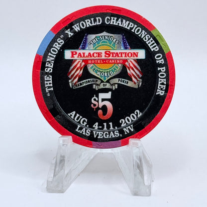 Palace Station Las Vegas Nevada 2002 'Maria Stern' Series 100 LE $5 Casino Chip E1830