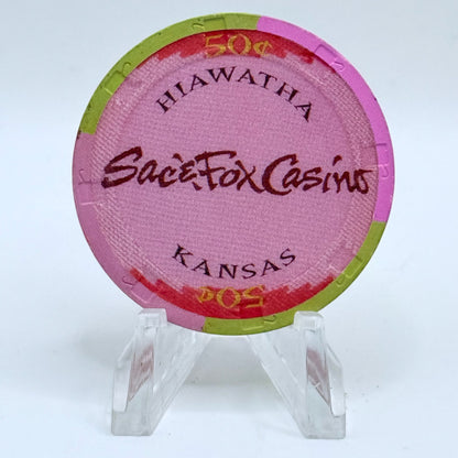 Sac & Fox Powhattan Kansas $0.50 Casino Chip