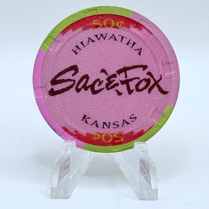 Sac & Fox Powhattan Kansas $0.50 Casino Chip