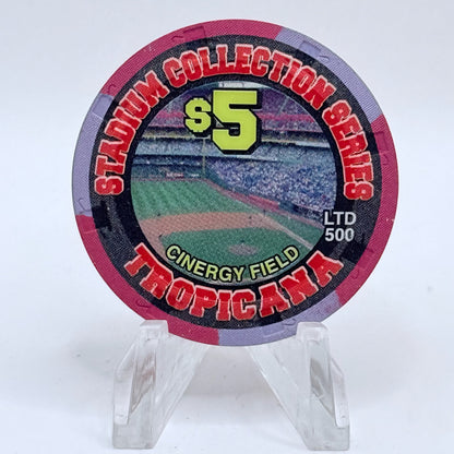 Tropicana Las Vegas Nevada 2003 'Stadium Collection Series - Dog Days of Summer Baseball' Series 15 LE $5 Casino Chip E2885