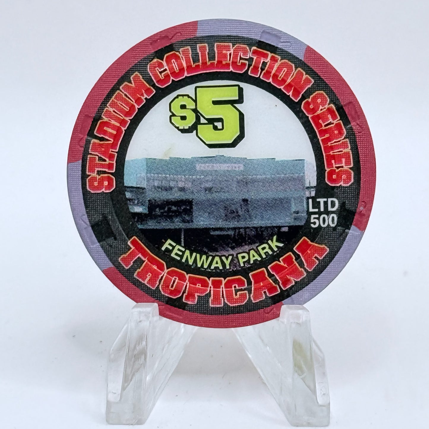 Tropicana Las Vegas Nevada 2003 'Stadium Collection Series - Dog Days of Summer Baseball' Series 15 LE $5 Casino Chip E2887