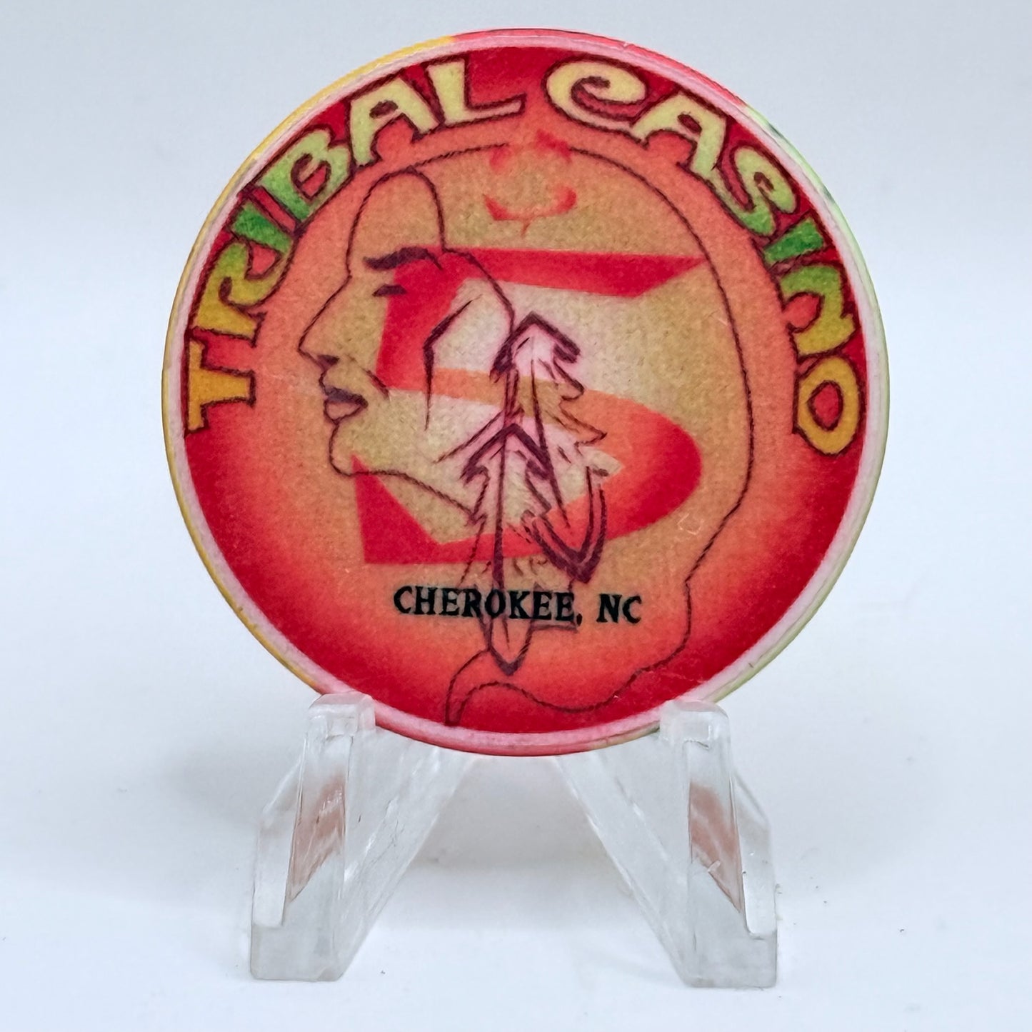Tribal Casino Cherokee North Carolina $5 Casino Chip