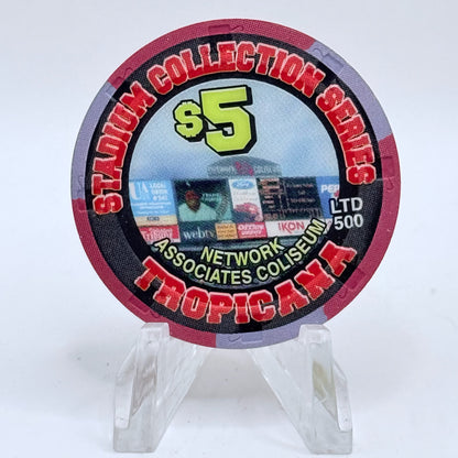 Tropicana Las Vegas Nevada 2003 'Stadium Collection Series - Dog Days of Summer Baseball' Series 15 LE $5 Casino Chip E2888