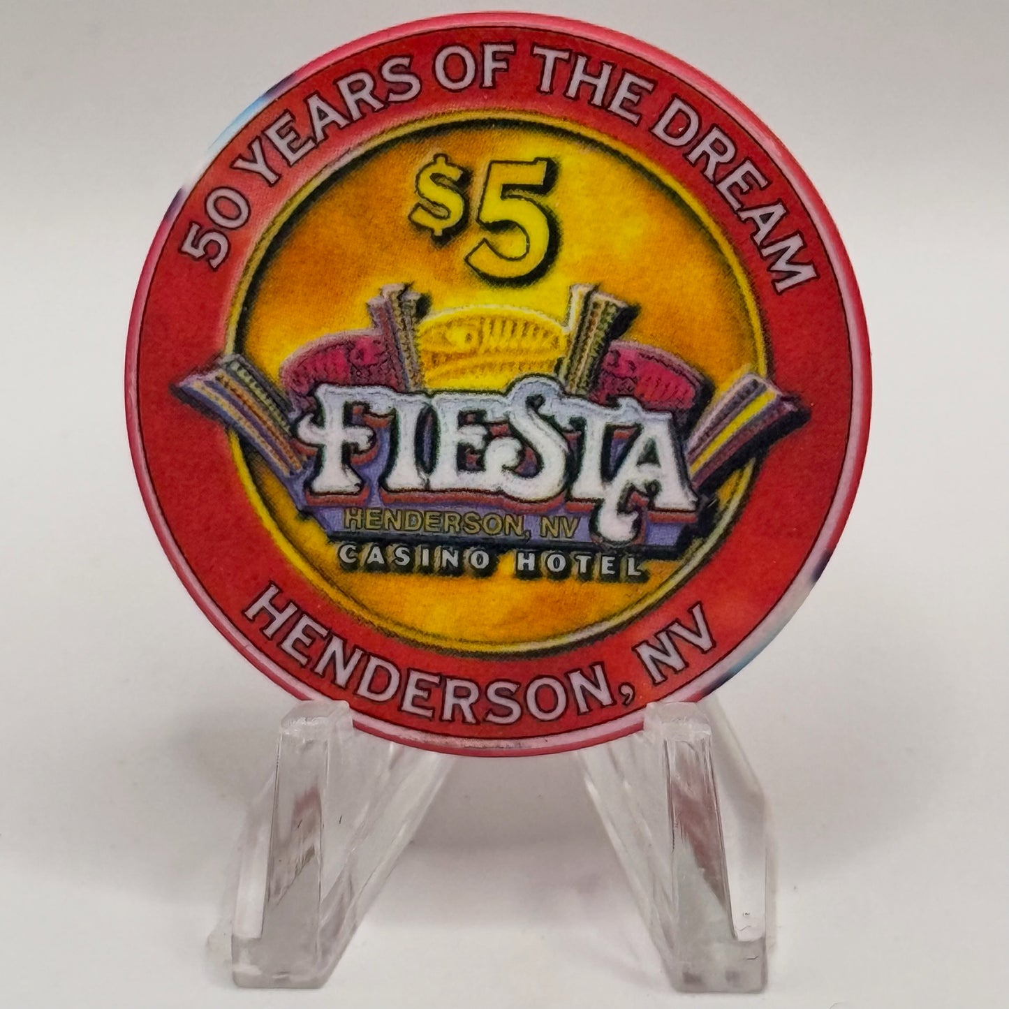 Fiesta Henderson Nevada 2003 'Living The American Dream' LE $5 Casino Chip E0444