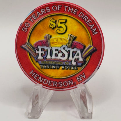 Fiesta Henderson Nevada 2003 'Living The American Dream' LE $5 Casino Chip E0444