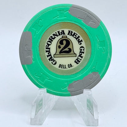 California Bell Club Bell California $2 Casino Chip