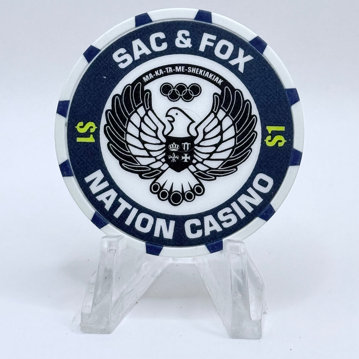 Sac and Fox Shawnee Oklahoma $1 Casino Chip