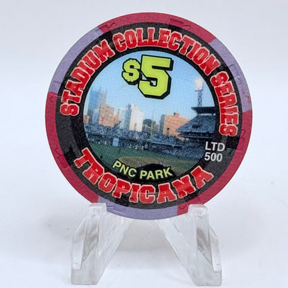 Tropicana Las Vegas Nevada 2003 'Stadium Collection Series - Dog Days of Summer Baseball' Series 15 LE $5 Casino Chip E2890