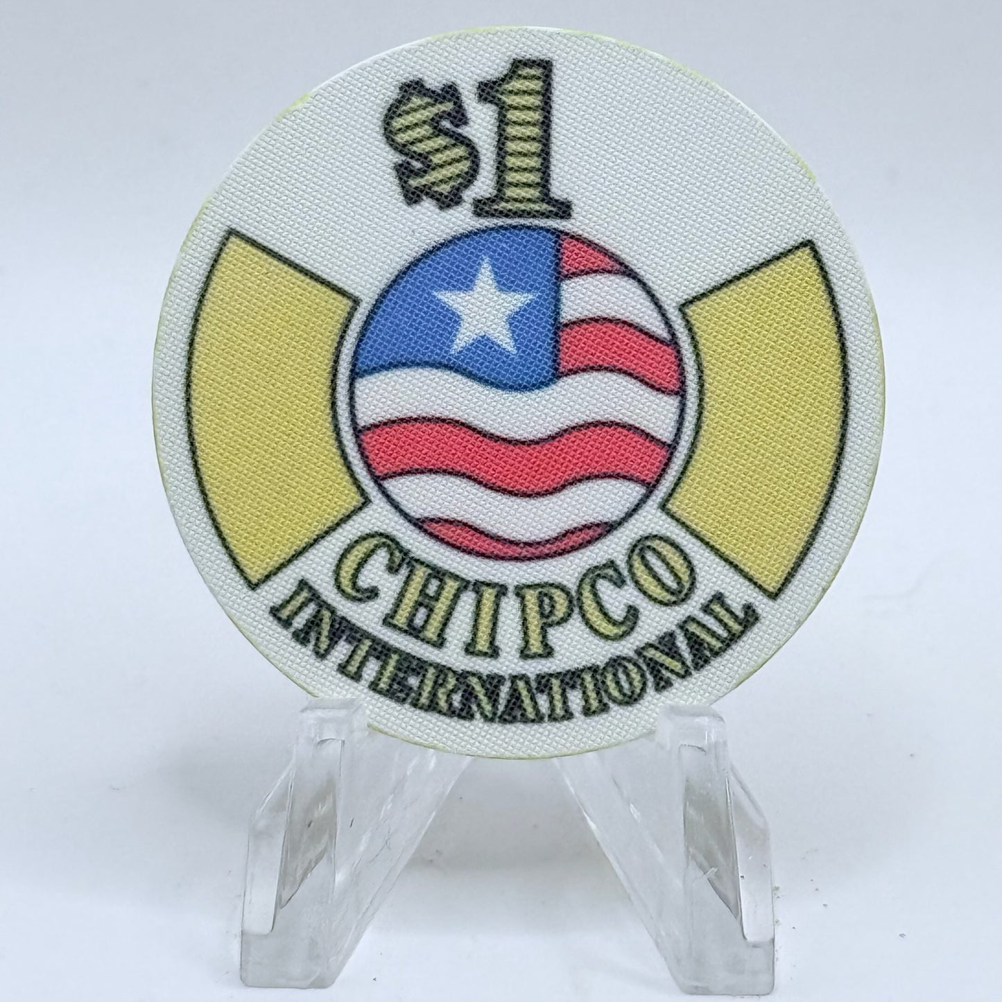 Chipco International Raymond Maine 1990 $1 Manufacturer Sample Chips