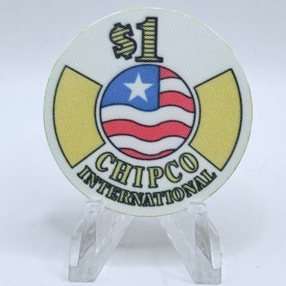 Chipco International Raymond Maine 1990 $1 Manufacturer Sample Chips