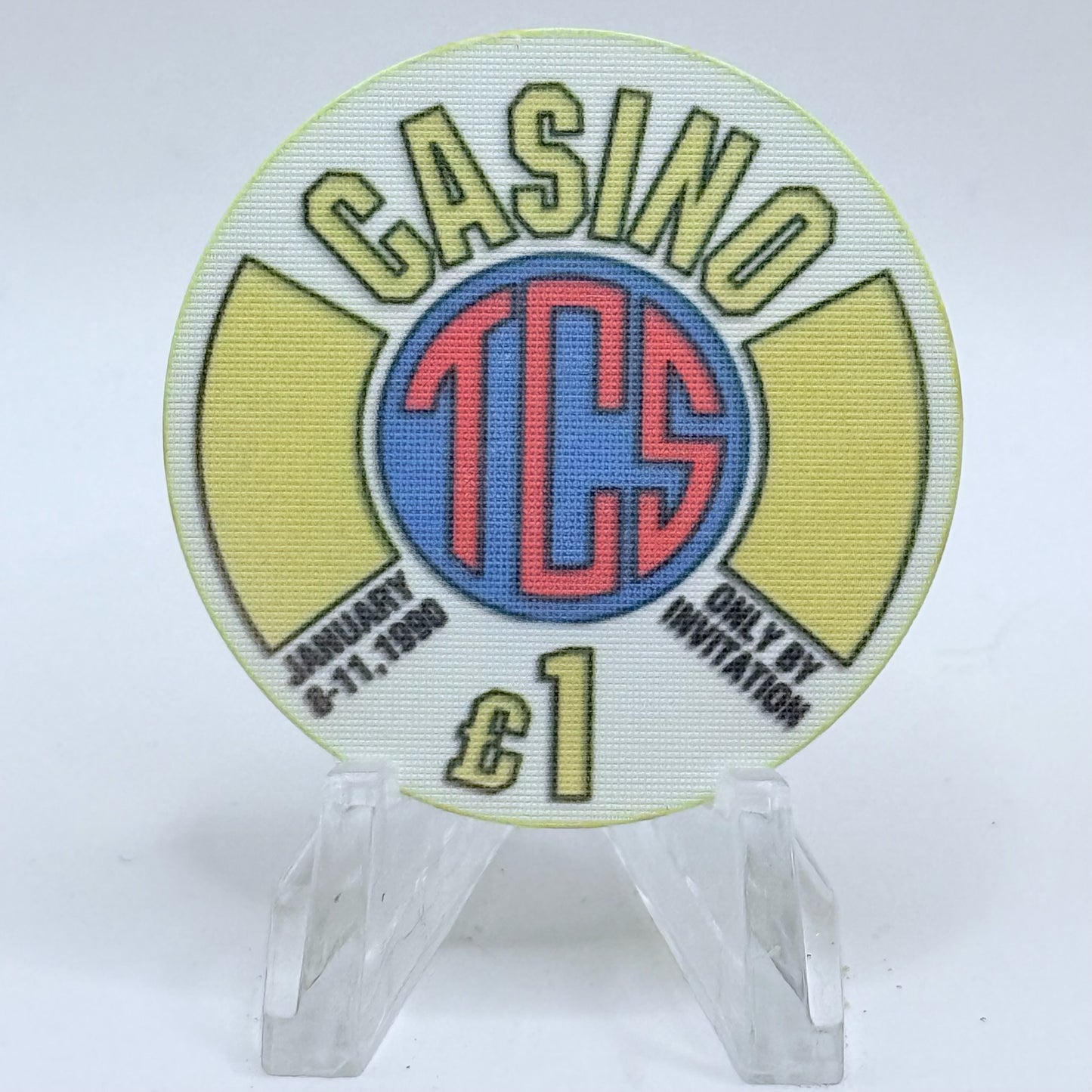 Chipco International Raymond Maine 1990 $1 Manufacturer Sample Chips