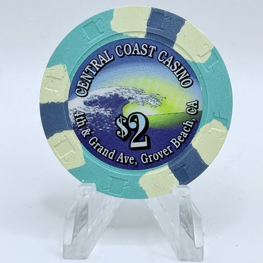 Central Coast Casino Grover Beach California $2 Casino Chip