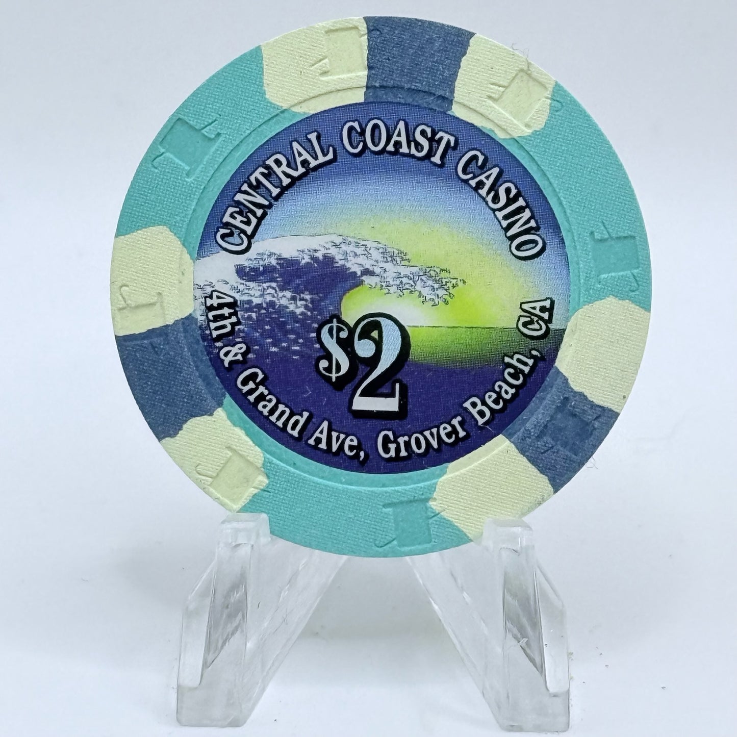 Central Coast Casino Grover Beach California $2 Casino Chip