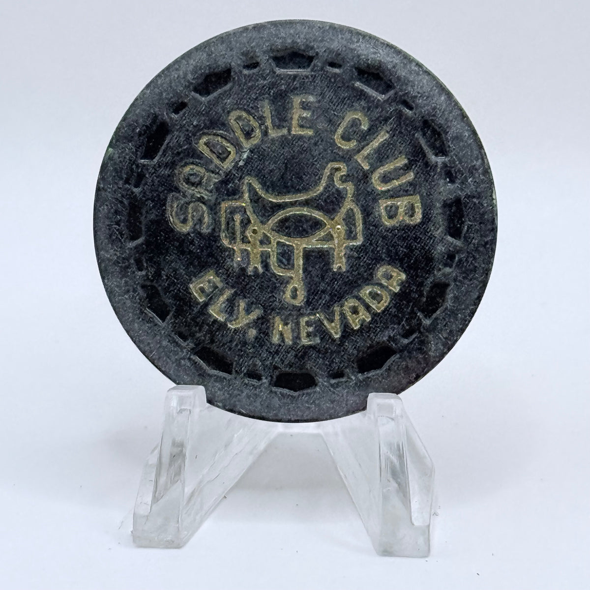 Saddle Club Ely Nevada 1975 LE $5 Casino Chip N3328