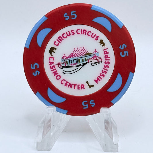 Circus Circus Robinsonville Mississippi 1994 $5 Casino Chip