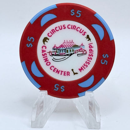 Circus Circus Robinsonville Mississippi 1994 $5 Casino Chip