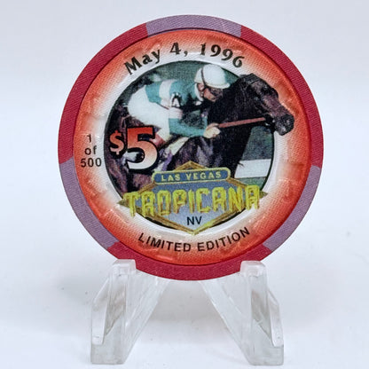 Tropicana Las Vegas Nevada 1996 'Kentucky Derby' LE $5 Casino Chip N9234