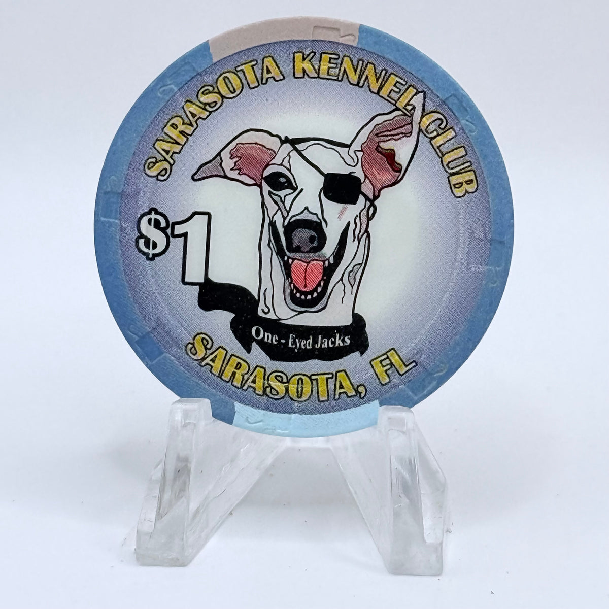 Sarasota Kennel Club Sarasota Florida $1 Casino Chip