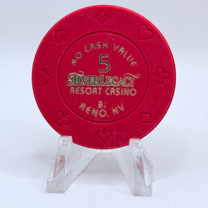 Silver Legacy Reno Nevada $5 NCV Casino Chip V9771