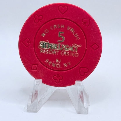 Silver Legacy Reno Nevada $5 NCV Casino Chip V9771