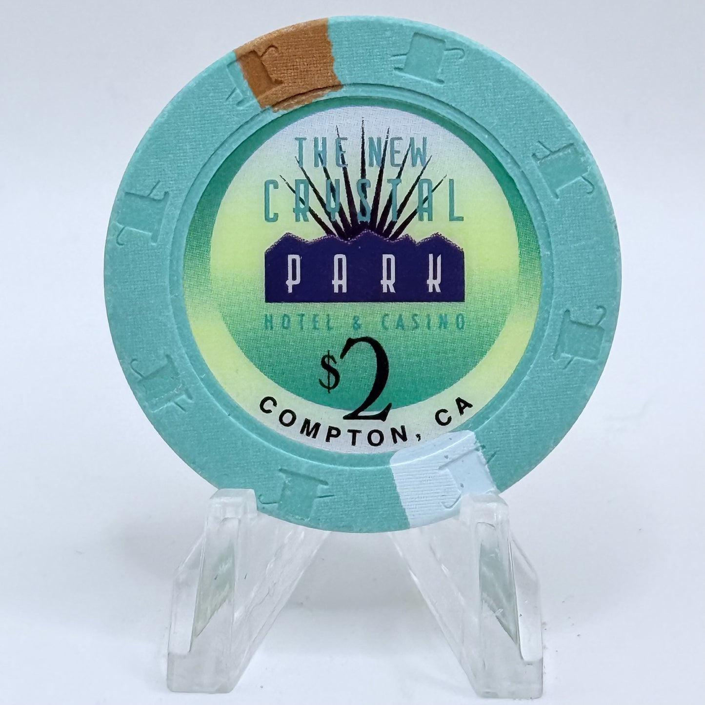New Crystal Park Casino Compton California $2 Casino Chip