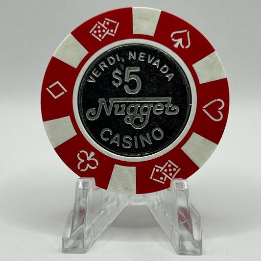 Verdi Nugget Casino Verdi NV 1985 $5 Chip N0891