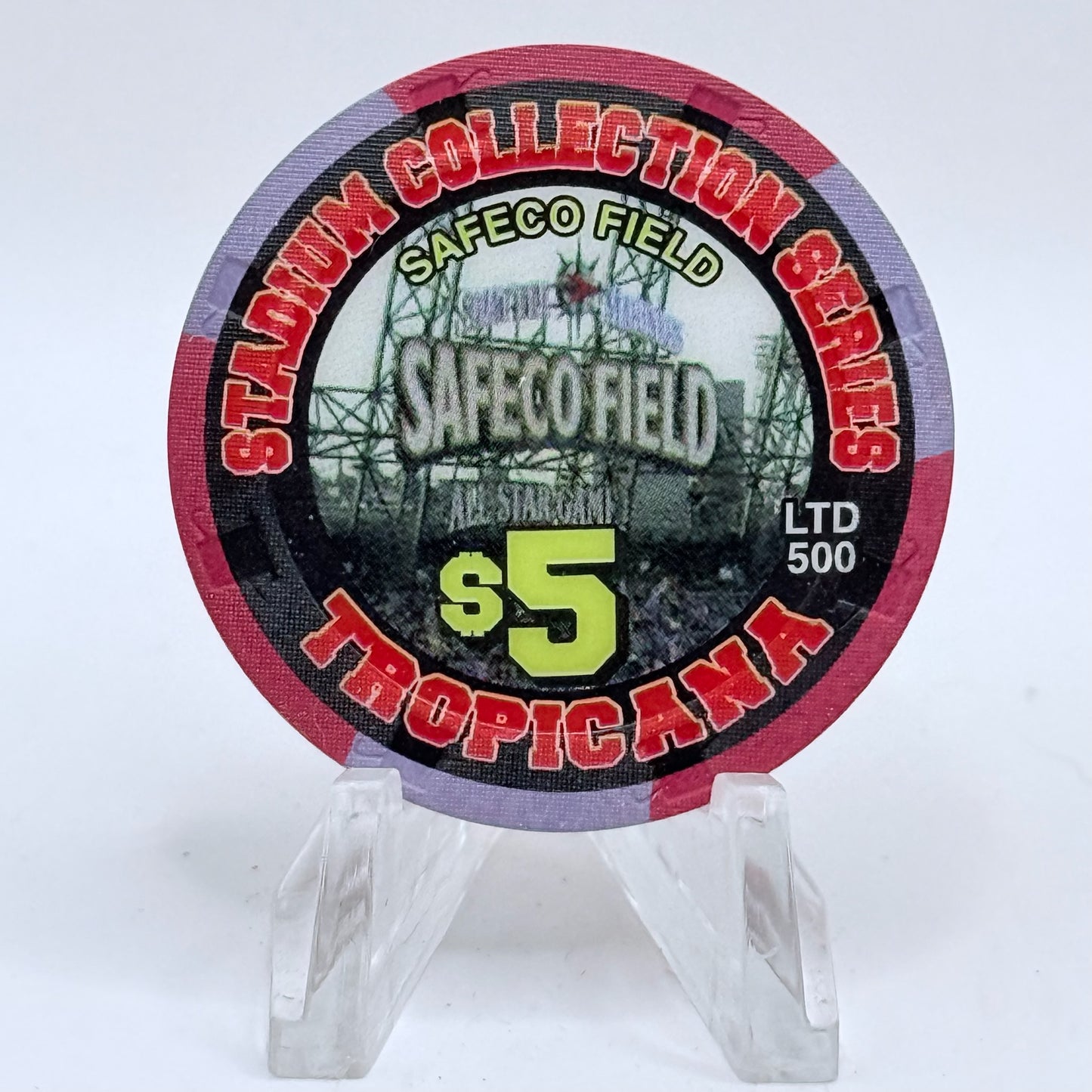 Tropicana Las Vegas Nevada 2003 'Stadium Collection Series - Dog Days of Summer Baseball' Series 15 LE $5 Casino Chip E2892