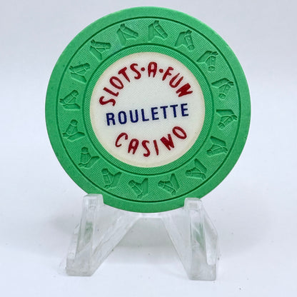Slots-A-Fun Las Vegas Nevada 1990s Series 160 Roulette Casino Chip V1552