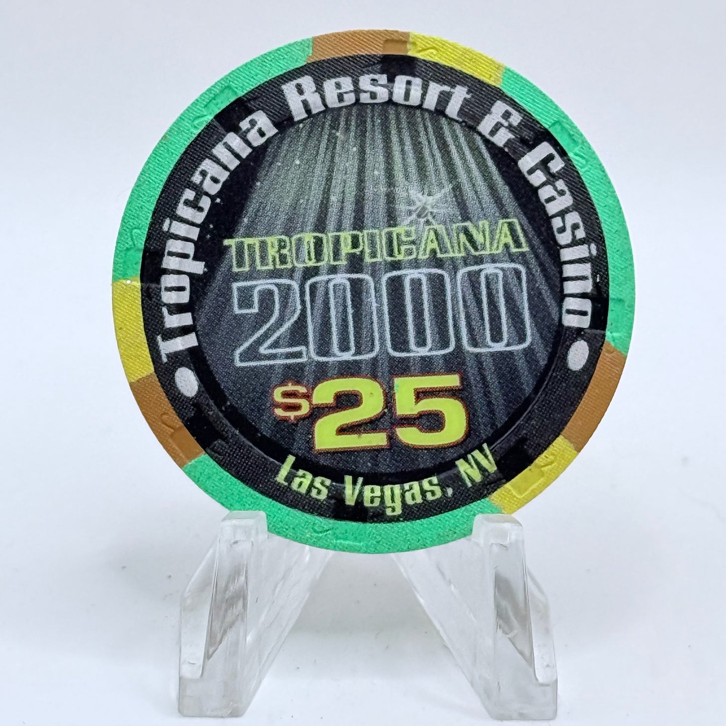 Tropicana Las Vegas Nevada 1999 'New Millennium' LE $25 Casino Chip V5913
