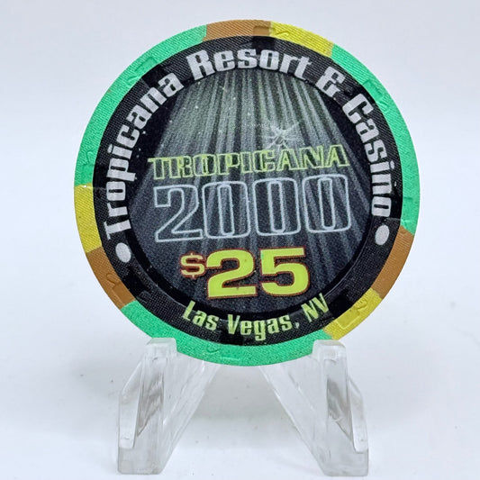 Tropicana Las Vegas Nevada 1999 'New Millennium' LE $25 Casino Chip V5913