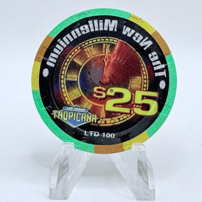 Tropicana Las Vegas Nevada 1999 'New Millennium' LE $25 Casino Chip V5913
