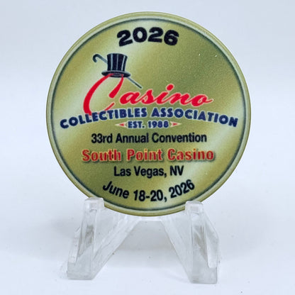 CCA Blackjack/Poker Tournaments 2026 '33rd Annual Convention' Series 26 LE NCV Casino Chip