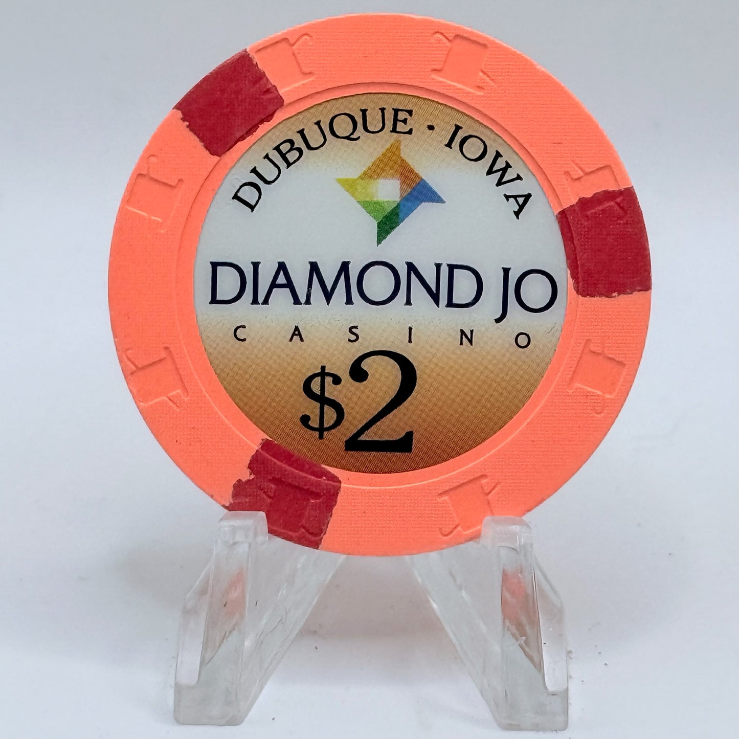 Diamond Jo Casino Dubuque Iowa 2009 $2 Casino Chip