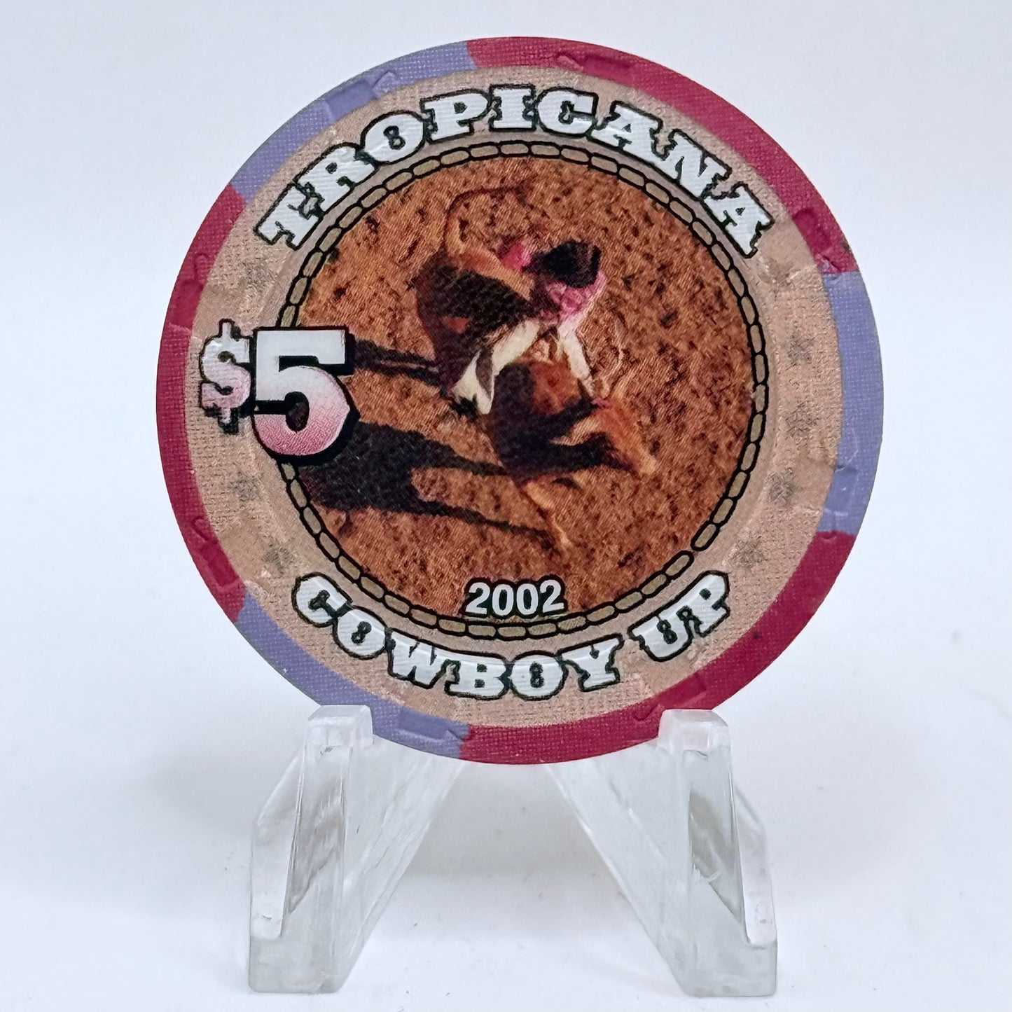 Tropicana Las Vegas Nevada 2002 'Rodeo Days' LE $5 Casino Chip E2863