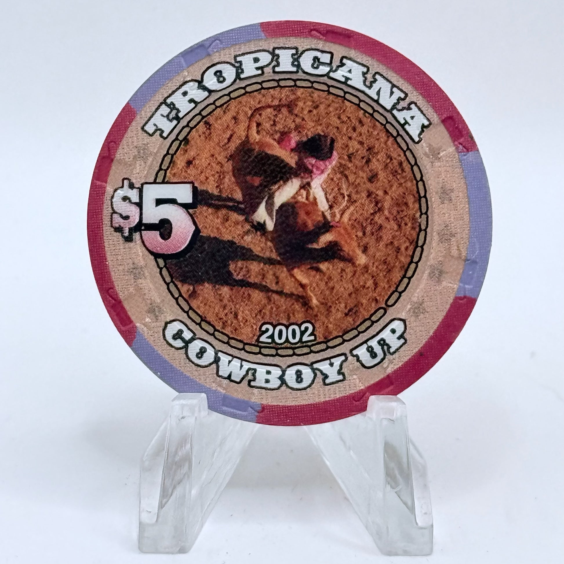 Tropicana Las Vegas Nevada 2002 'Rodeo Days' LE $5 Casino Chip E2863