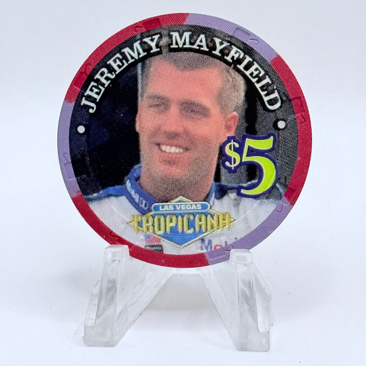 Tropicana Las Vegas Nevada 1999 'Jeremy Mayfield' LE $5 Casino Chip V5839