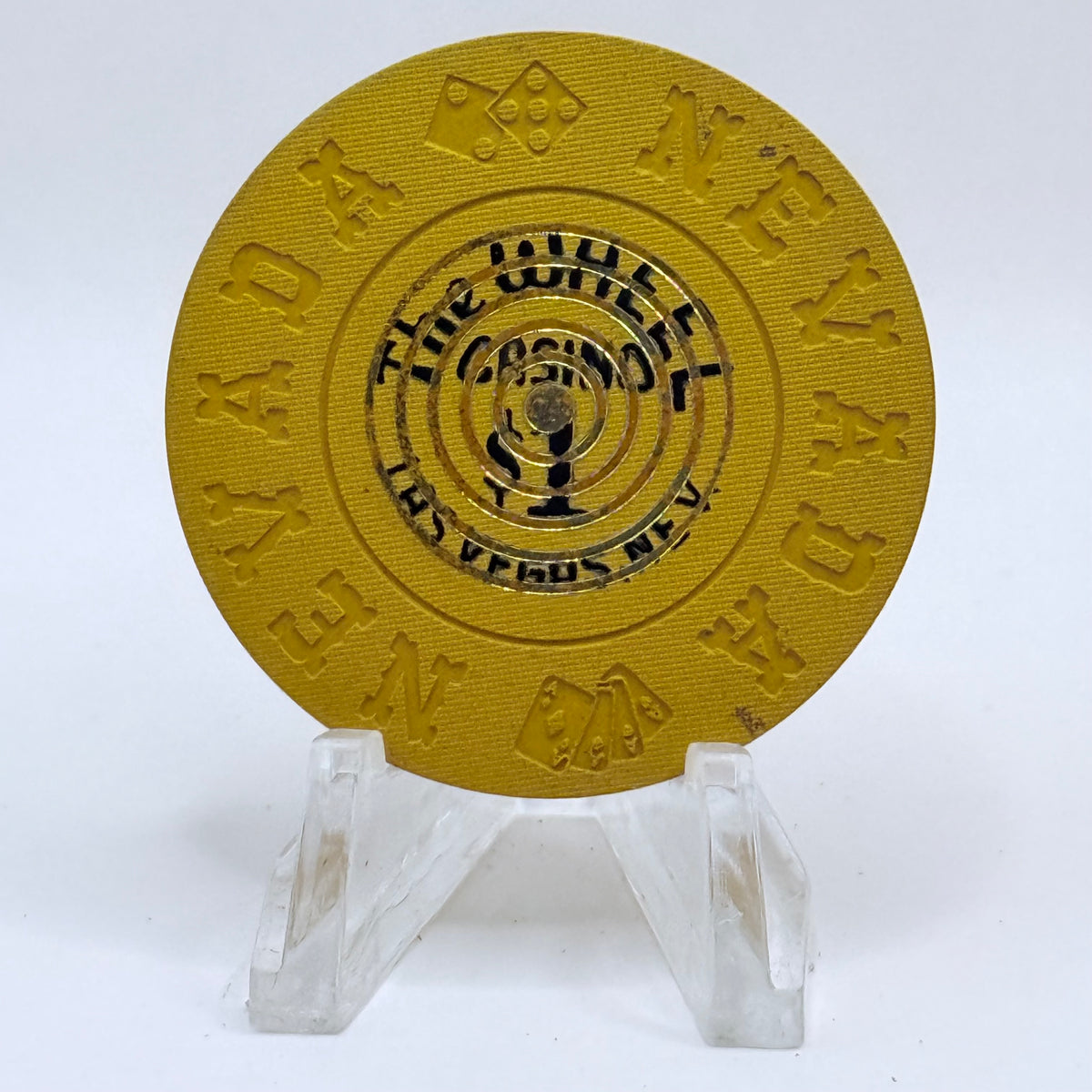 The Wheel Las Vegas Nevada 1974 $1 Casino Chip N2308.C