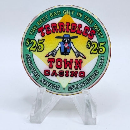 Terrible's Town Pahrump Nevada 2000 $25 Casino Chip V5744