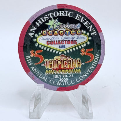 CCA Other Issues 2000 '8th Annual CC&GTCC Convention' LE $5 Casino Chip V5833