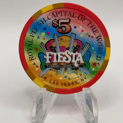 Fiesta Rancho N. Las Vegas Nevada 1998 'Jack of Clubs' Series 1 LE $5 Casino Chip N8246
