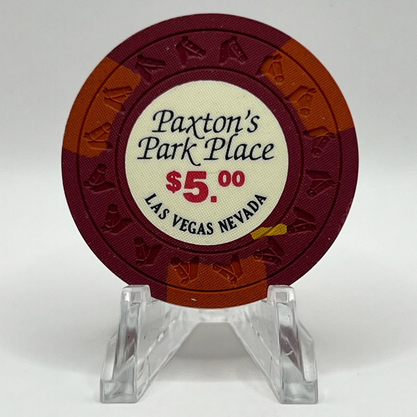 Paxton's Park Place Las Vegas NV c1980 $5 Chip N4282