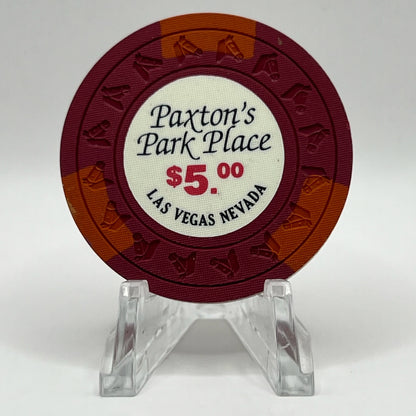 Paxton's Park Place Las Vegas NV c1980 $5 Chip N4282