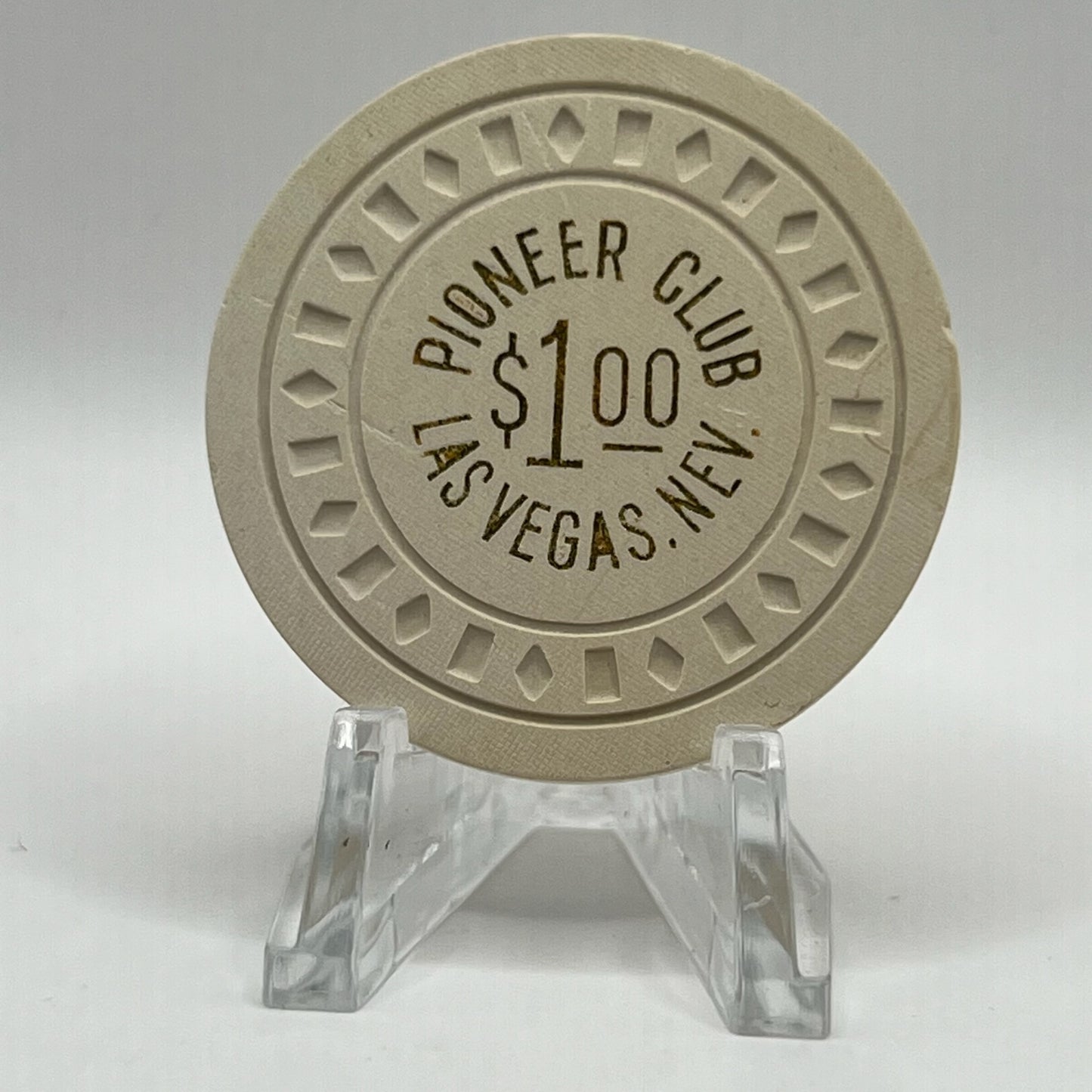 Pioneer Club Las Vegas NV 1940s $1 Chip N0841