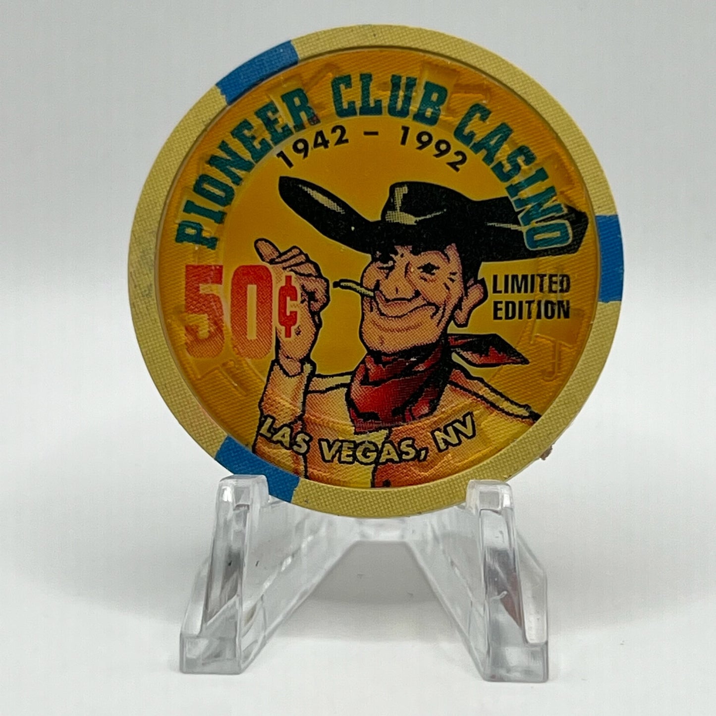 Pioneer Club Las Vegas NV 1995 LE $0.50 Chip N1213