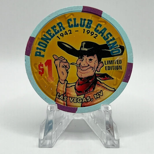 Pioneer Club Las Vegas NV 1995 LE $1 Chip N2362