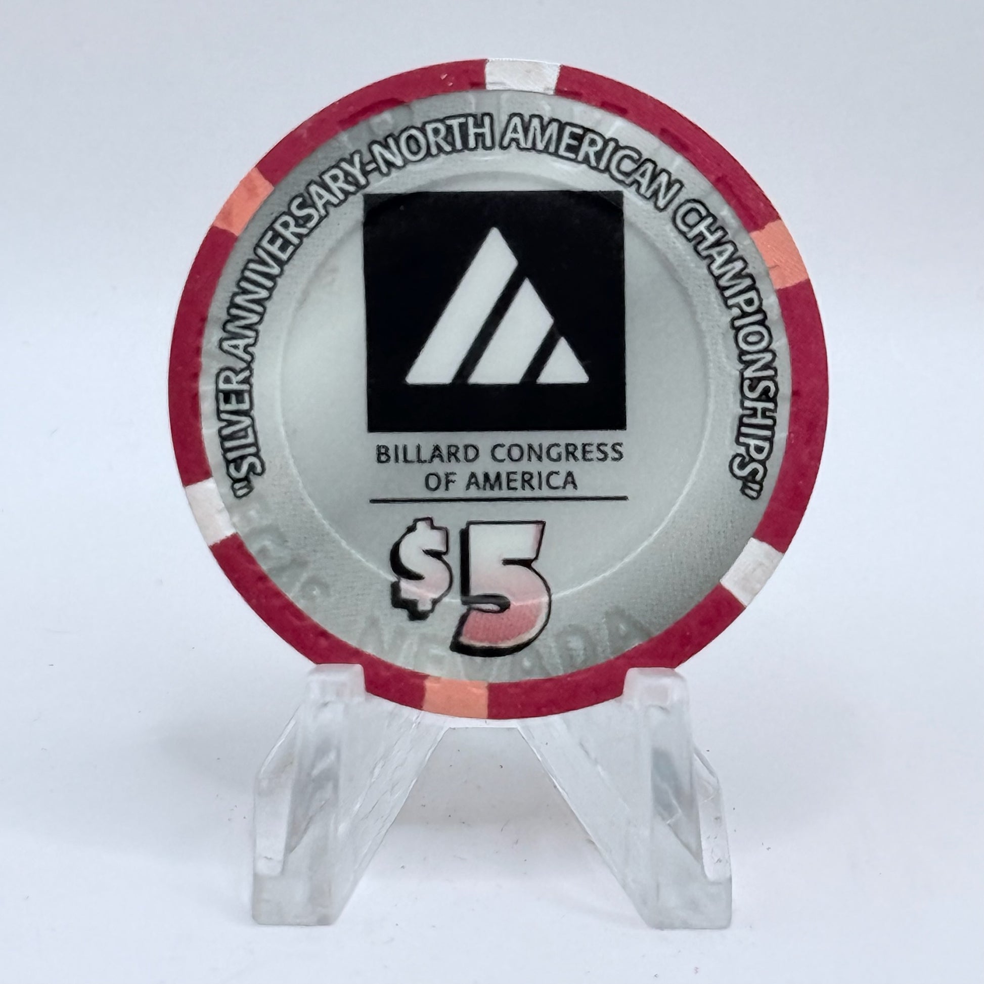 Riviera Las Vegas Nevada 2001 'Billard Congress' LE $5 Casino Chip V9639