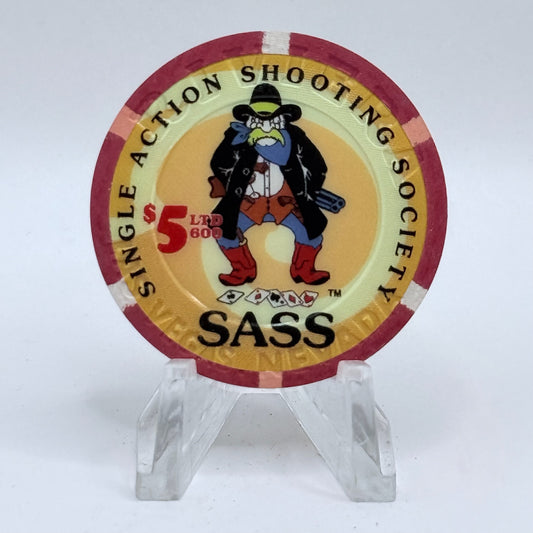 Riviera Las Vegas Nevada 2005 '4th Annual Sass Convention' LE $5 Casino Chip E8325