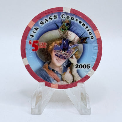 Riviera Las Vegas Nevada 2005 '4th Annual Sass Convention' LE $5 Casino Chip E8325