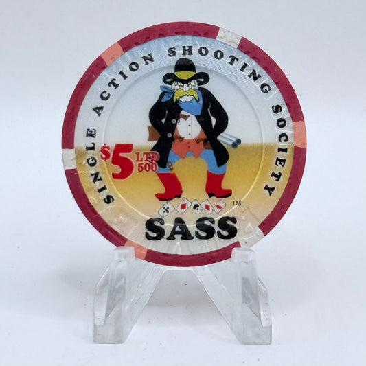 Riviera Las Vegas Nevada 2004 '3rd Annual Sass Convention' LE $5 Casino Chip E4253