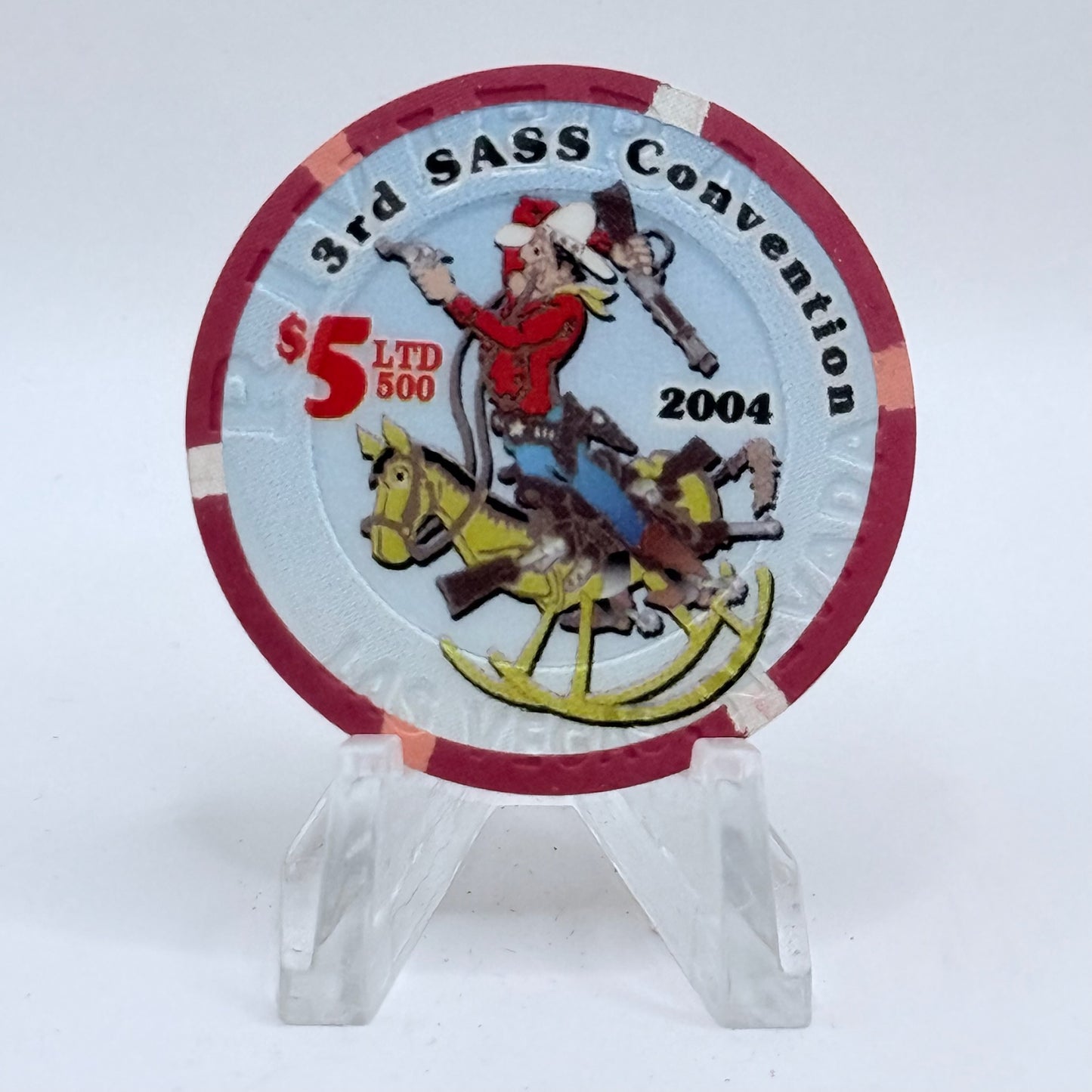 Riviera Las Vegas Nevada 2004 '3rd Annual Sass Convention' LE $5 Casino Chip E4253